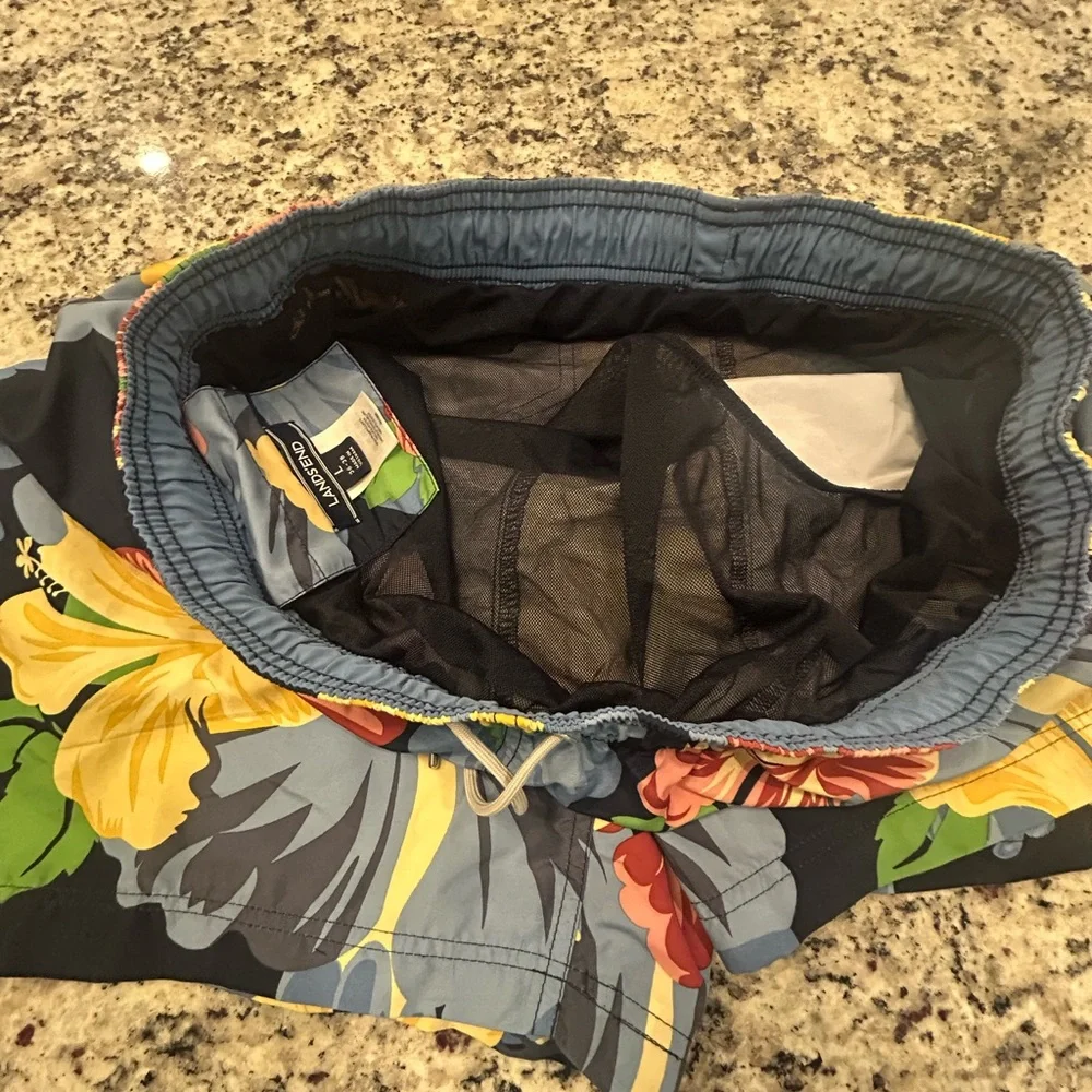 Lands' End Men’s Floral Swim Shorts‎ - Multicolor